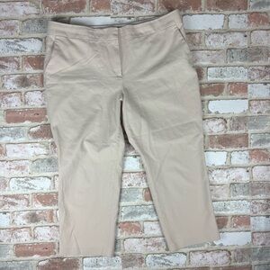 Ann Taylor Kate Fit Tan Career Pants Work Wear Size 16 EUC Khaki Dress Pants
